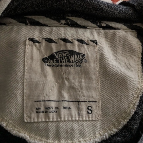 VANS Off the Wall hooded sweatshirt. Size S skater hoodie gray - Picture 5 of 5